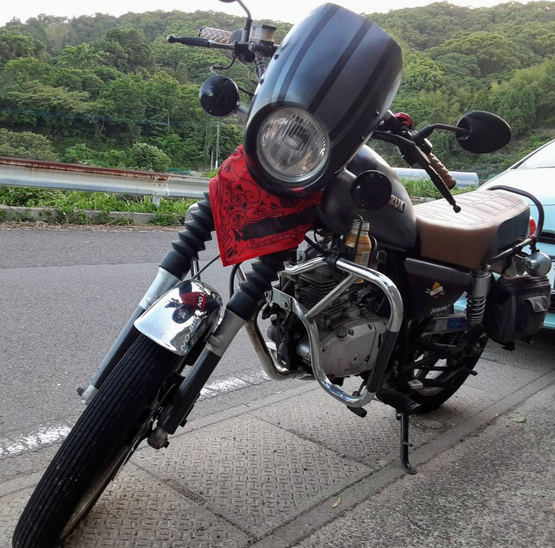 SHummer9's tweet photo. 増車しました✨
前オーナーが再度欲しくなる様にイジってみます(*￣∇￣*)✨
#GN125H https://t.co/J0xW4oq00M