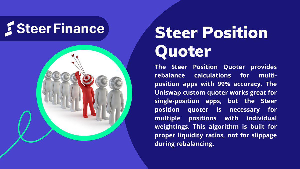 0xprime_'s tweet image. Steer Position Quoter

The Steer Position Quoter offers precise rebalance calculations for multi-position apps, guaranteeing accurate liquidity ratios and mitigating slippage concerns during the rebalancing process.

#steer #steerprotocol #DeFi #Web3