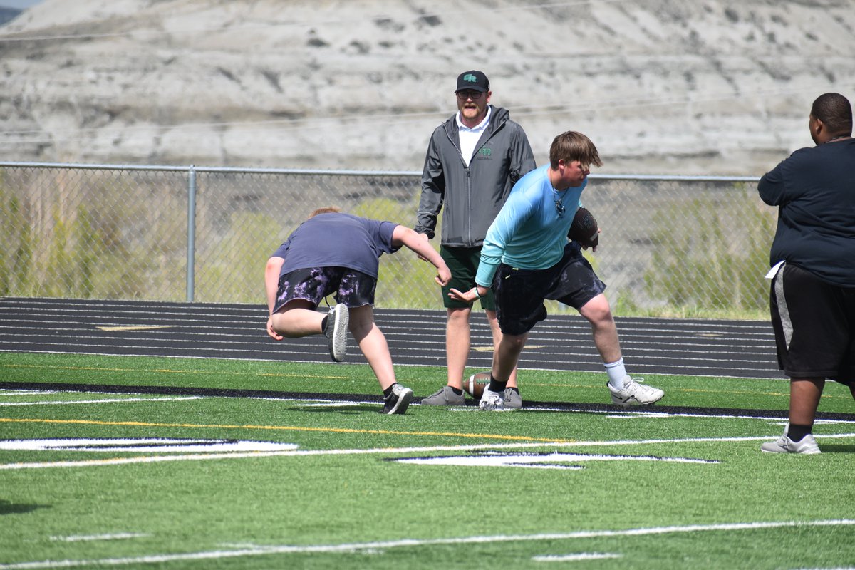The 2023-2024 sophomores, juniors and seniors for <a href="/GRHSFB23/">Green River Wolves Football</a> are getting some reps in this week during spring mini camp to prepare for the upcoming season