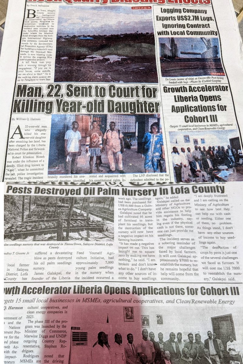 GalakpaiK's tweet photo. SOS 🆘🆘 Call to Like-minded Liberian, Government of Liberia 🇱🇷, Development Partners to please see reason in helping Liberia Feed Yourself Agriculture Initiative-LIFAI base in Lofa county in recovering our damage Palm 🌴 on our Nursery site May 8/2023 . https://t.co/HkF8J3nf6W