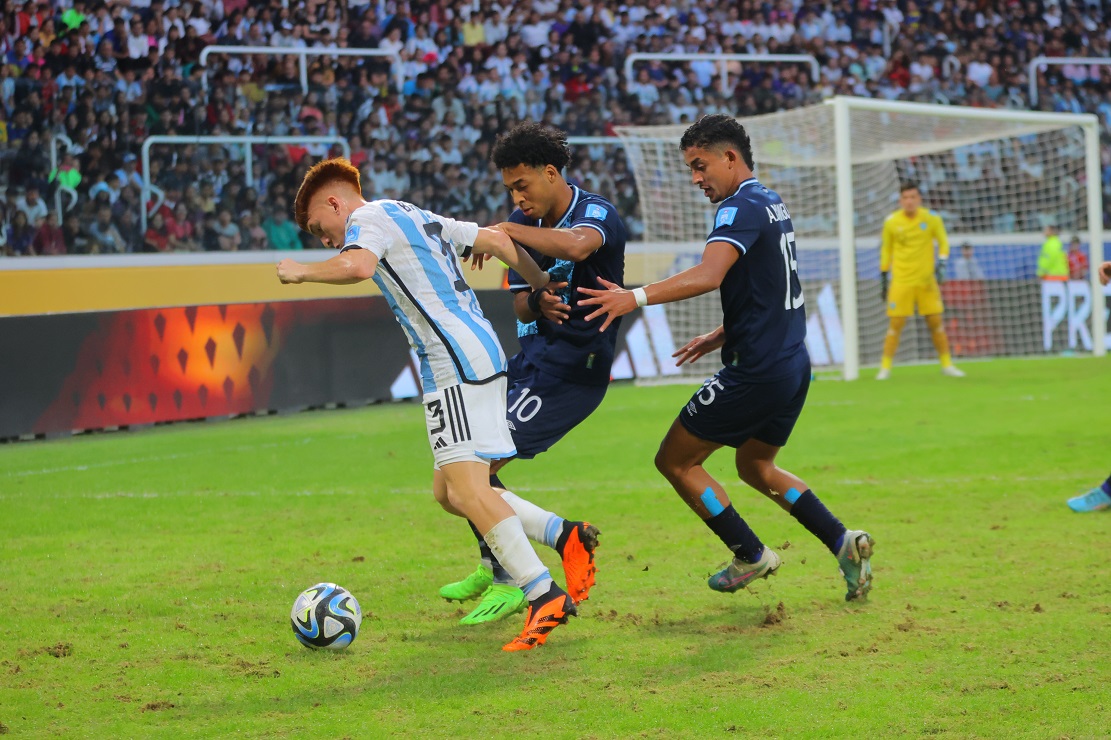 Valentín Barco jugó 57 minutos en el encuentro frente a Guatemala por la segunda fecha del Mundial Sub-20.