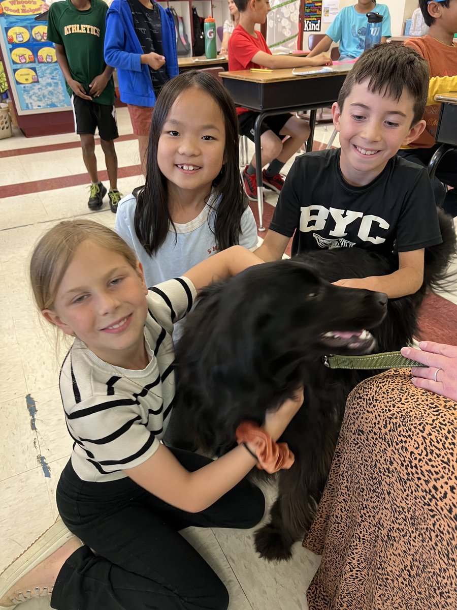 Another great visit at Bethel Springs with #PrincessLeiTherapyDog.  Today she got to meet Mrs Donato’s and Mrs. Brennan’s second graders. <a href="/bethelspringsgv/">BSES</a>