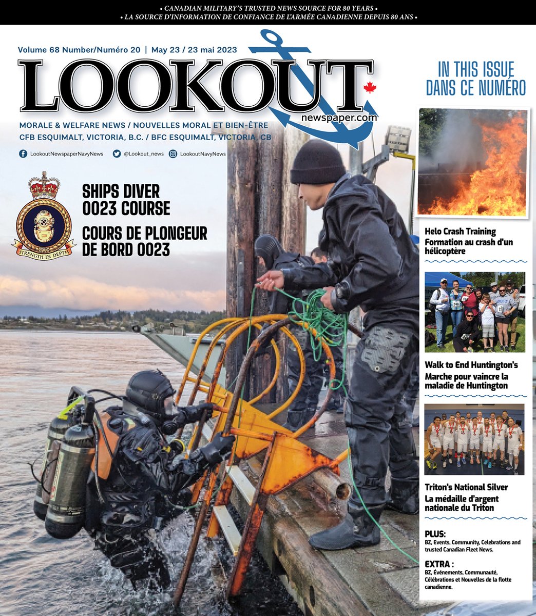 Dans l'édition de cette semaine de #Lookoutnavynews : Un nouveau simulateur d'accident améliore l'état de préparation des navires, et Vous voulez améliorer votre trajet et avoir une chance de gagner une pizza ? Lisez l'édition complète ici : bit.ly/43k48yU