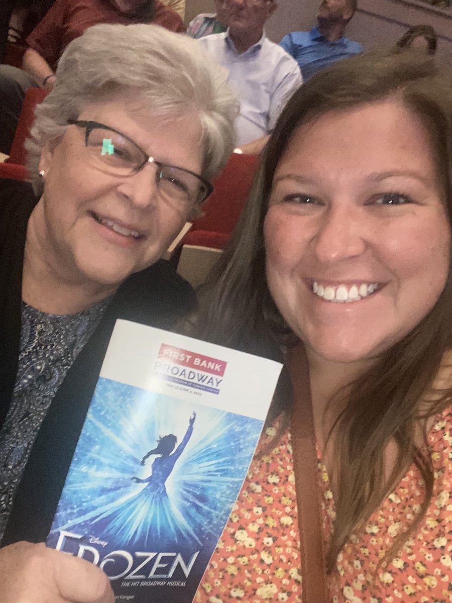 mathteachholbs's tweet image. For the first time in forever we’re back at @TangerCenter together!! So excited to see Frozen!!