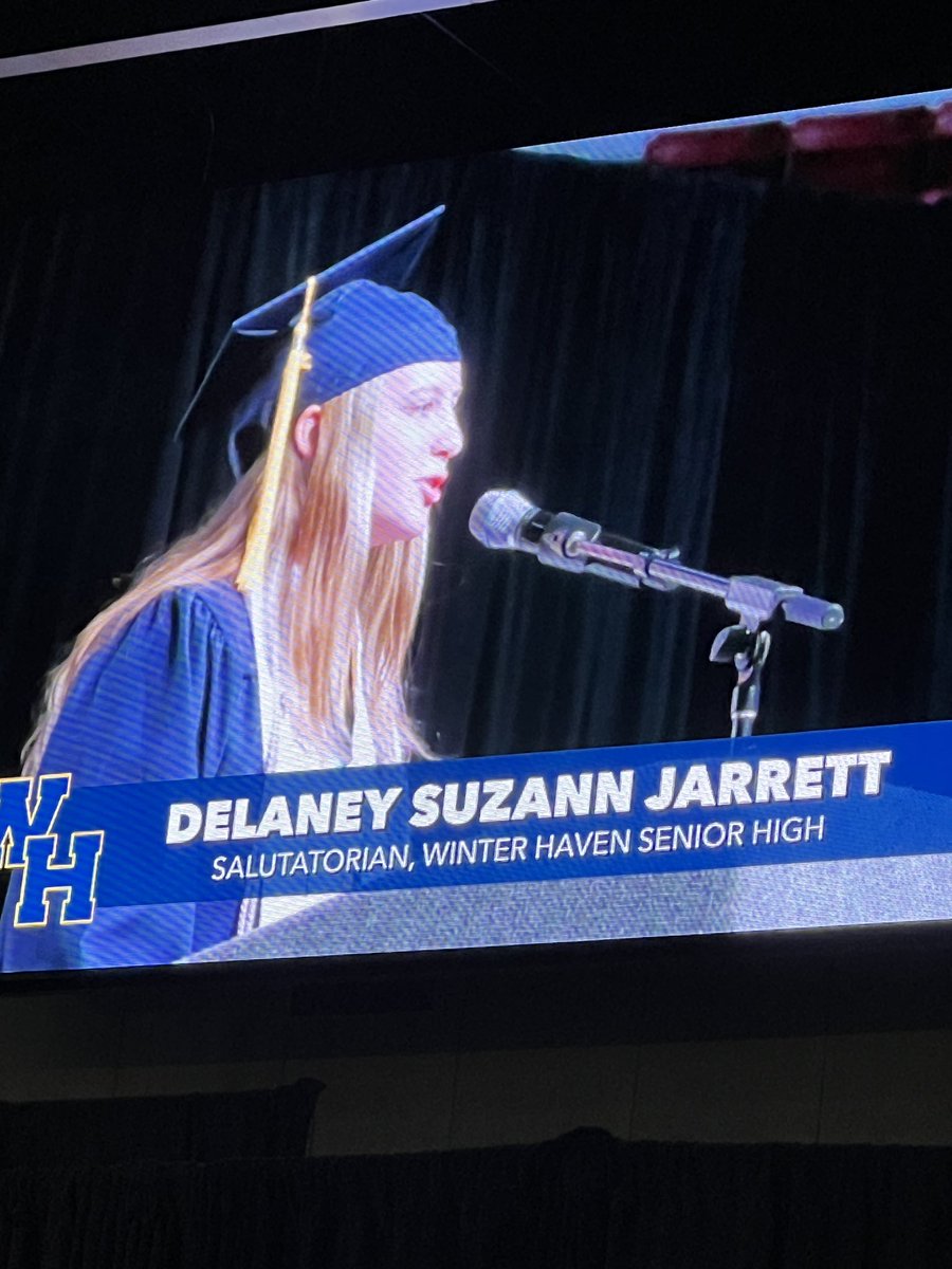 JarrettReads's tweet photo. Yup, she killed it!! #PolkGrad23 #Salutatorian https://t.co/XemUo3OcCP