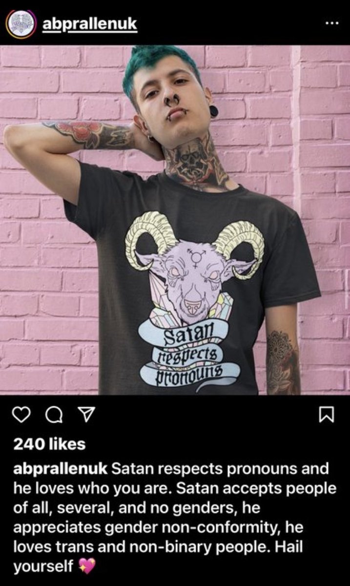 Friendly reminder that Target was exposed for selling transgender children’s merchandise made by Abprallen, a Satanic designer whose shirts say:

“Satan respects pronouns”

This is why we’re boycotting Target