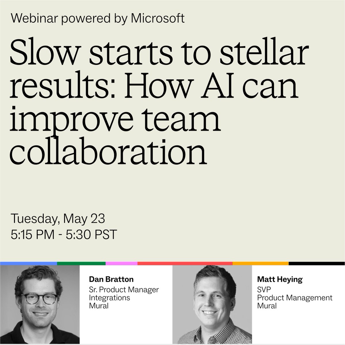 Want to  save time and be more effective? 

Don’t miss our #MSBuild session where Matt Heying (SVP of Product) and Dan Bratton (Sr. Product Manager)will show you how our new features can help your team collaborate better with #AI by your side. ▶️  bit.ly/3MCaG5s