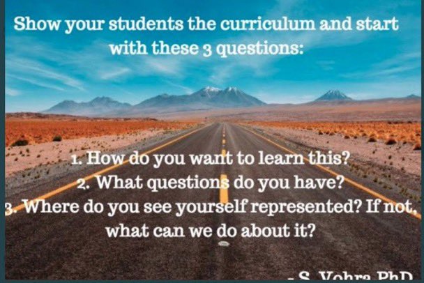 raspberryberet3's tweet photo. @HarveyAlvy1 @SuptSwinyard @WSASCD @NASSP @NAESP @pdkintl @ncte @MonteSyrie @RitaWirtz @dubioseducator @DrRobinERuiz1 @RandyLRussell24 @ASCD 3 Qs I always ask at the start of any learning experience… #edchat #tlap #leadlap #txed #txedchat #onted #formativechat https://t.co/LexLT8L1Ip