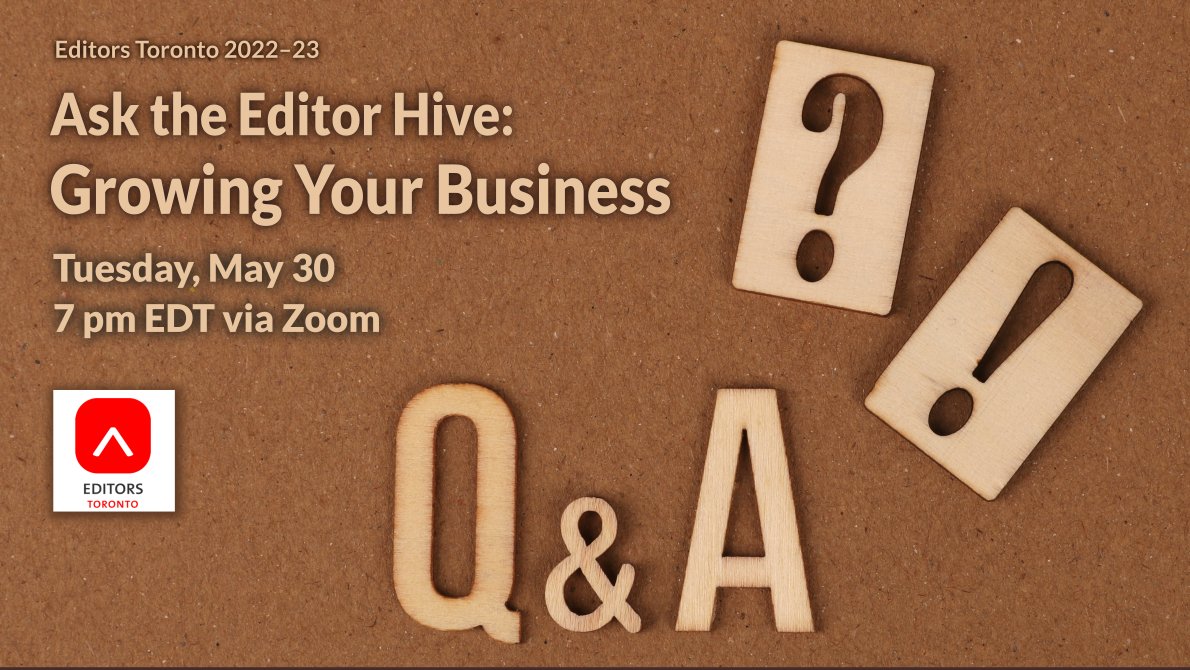 Editors Toronto tweet media