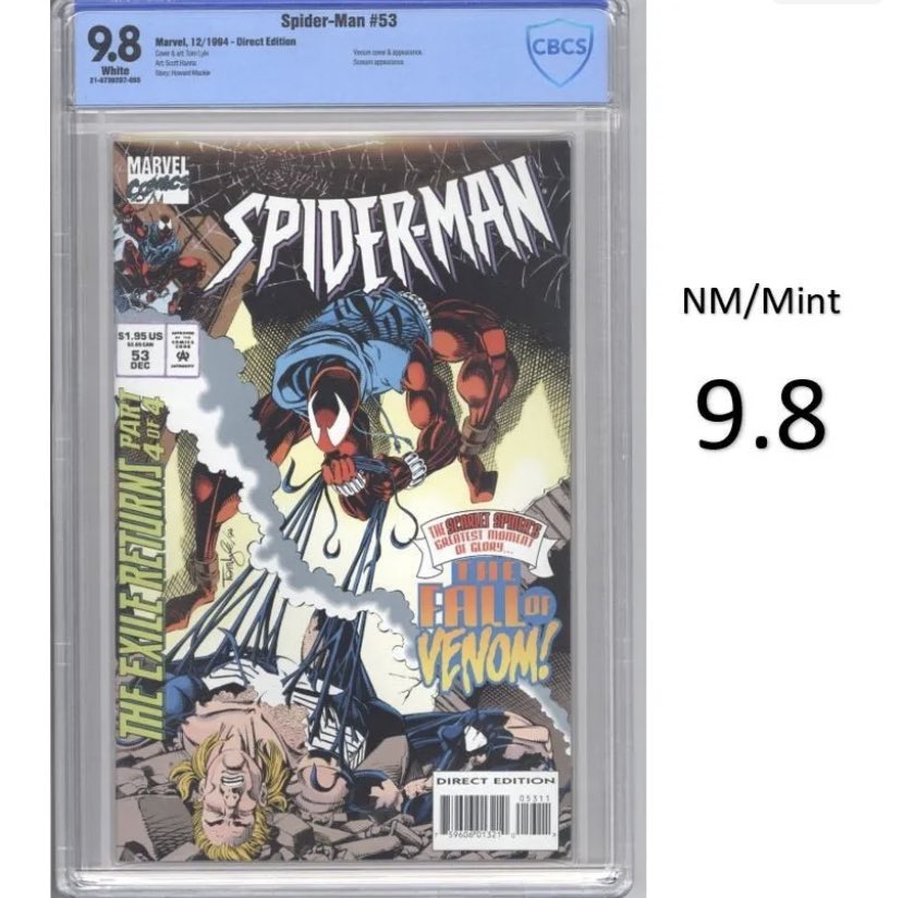 PMakCortopassi's tweet photo. Check out Spider-Man #53 - Key comic & Scarlet Spider intro! CBCS 9.8 - Brand New Slab! https://t.co/64VvpZq61e โ #superhero #ilovecomics #sale #bargain #shopping #newlisting #ezekielacquisitions #keycomics #keyissue #keyissuecomics #keyissuecomic #cbcs #ScarletSpider #benoreily https://t.co/kgyP2dLddD
