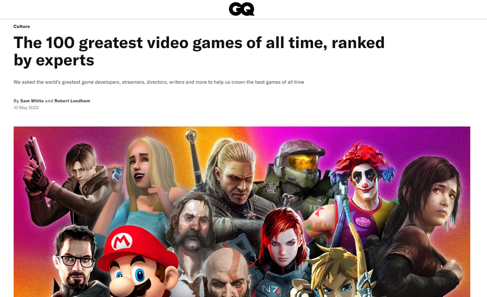 Your Top 10 Video Games, all time!