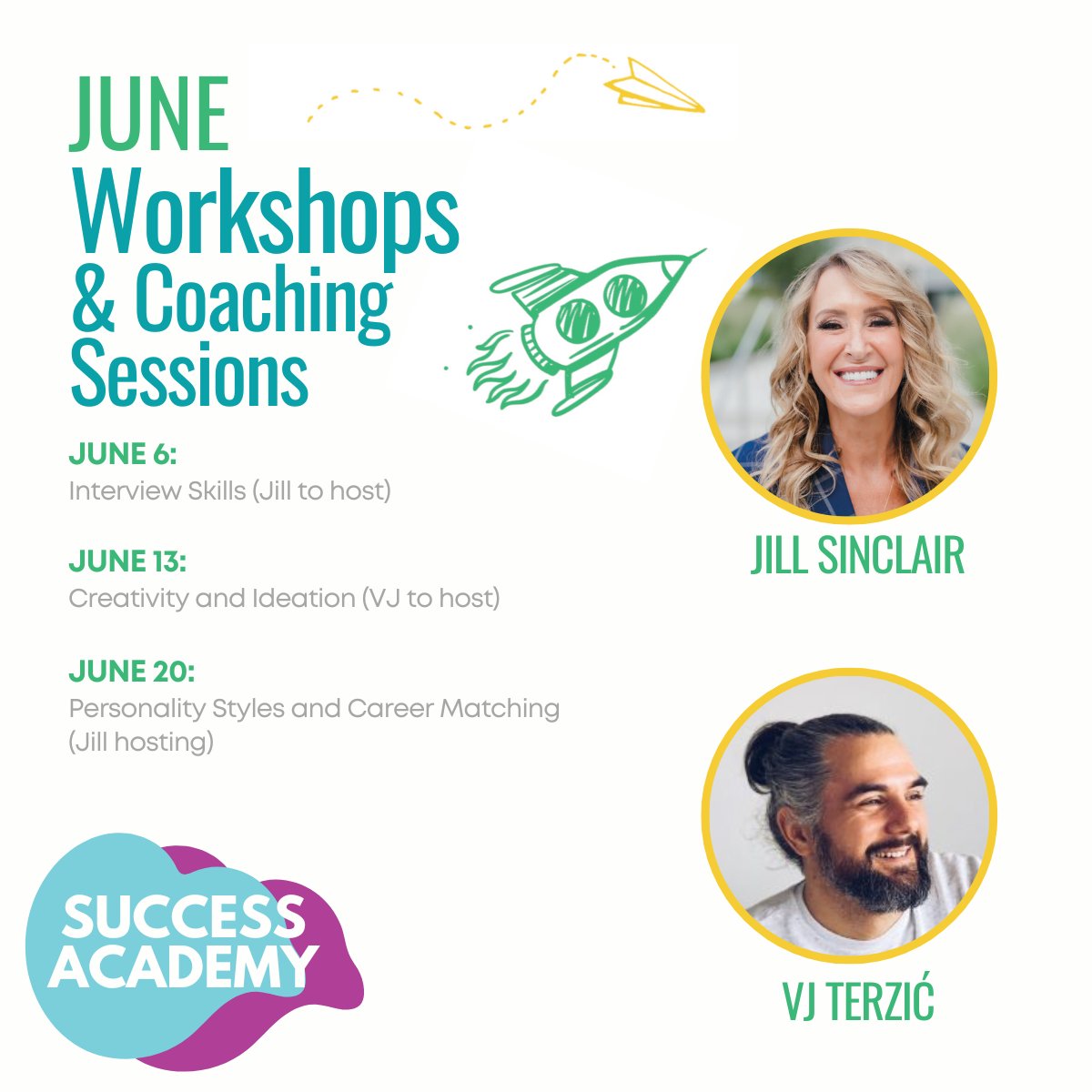 What are you waiting for? Kick-off your summer with free resources to jumpstart your career journey with our awesome Success Academy presenters @msjillsinclair @vjterzic Sign up today! loisuccessacademy.org/events/