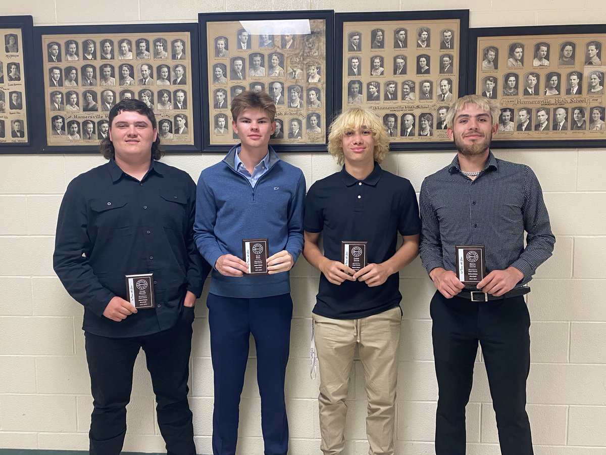 ⚾️ Congratulations to Tyler Miller, Zach West, Sammy Roush and Bryce Sipple on being voted SBAAC National Division First Team All-Stars in baseball!