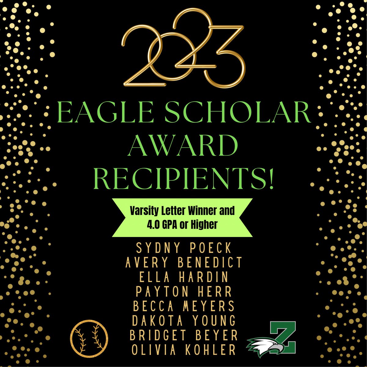 ZCHSSoftball's tweet photo. Congratulations to these Scholar Athletes! https://t.co/vlWc3XdXAC
