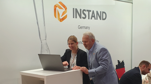 INSTAND66's tweet photo. Stop by Booth 182 at #euromedlab2023 today to talk about our variety of EQA Schemes and our continuing education program. Our experts will be happy to connect on the following topics:#Allergy #clinicalchemistry #Genetics #hematology #HLADiagnostics #Immunolgy #microbiology #Virus https://t.co/F6KBKvwQxk