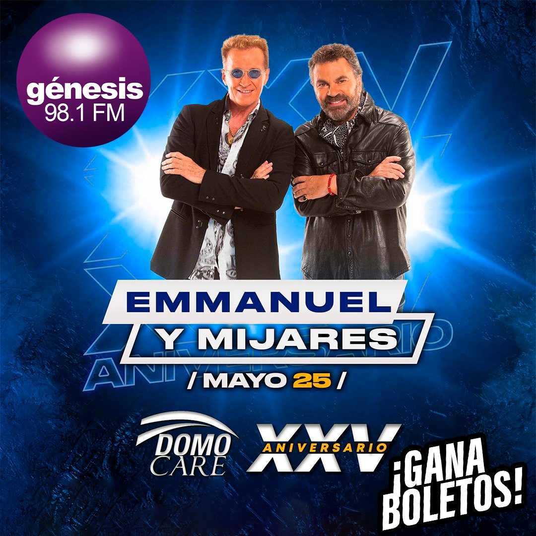 ¡Participa y gana boletos para el increíble concierto de Emmanuel y Mijares! 

1️⃣ Da RT a este tweet.
2️⃣ Comenta tu nombre completo y etiqueta a esa persona especial con la que quieres asistir al concierto.

¡Listo! Ya estás participando 🤞🏻
