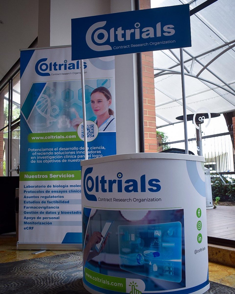 ColtrialsCRO's tweet photo. #COLTRIALS En el marco de la III versión del simposio de investigación clínica organizado por #CAIMED , hicimos parte de la feria de servicios, dando a conocer a importantes líderes del campo de la investigación clínica nuestro portafolio de servicios. https://t.co/oFMBQa7C1E