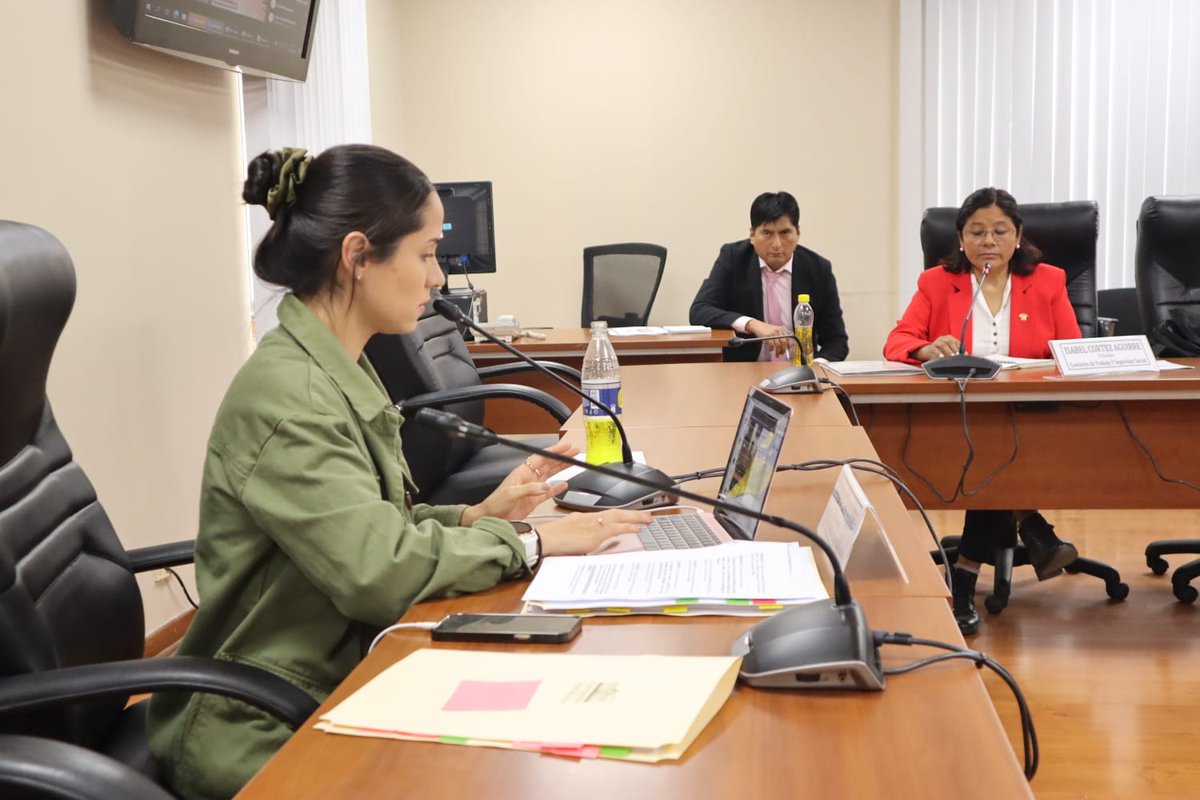 sigridbazan's tweet photo. Hoy en la #ComisiónDeTrabajo aprobamos dos importantes dictámenes: el primero propone fomentar la empleabilidad de jóvenes que ni estudian ni trabajan (también llamados NINIs), y el segundo busca reforzar la protección de los trabajadores contra los actos de hostilidad ¡Seguimos! https://t.co/qcfZGUFuPx