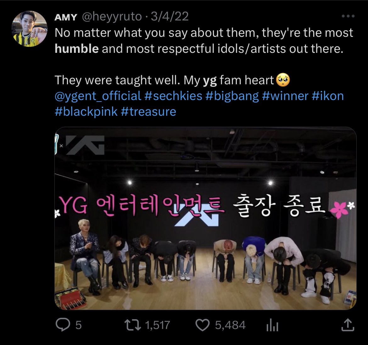 aprilshowergirl's tweet photo. My humble kings and queens of kpop!
#ygfamily #ygfam #winner #sechkies #blackpink #ikon #treasure #akmu #bigbang https://t.co/aquDXA5LyM
