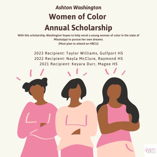 Congratulations to Taylor Williams on winning the Ashton Washington Women of Color Annual Scholarship for 2023. #Progress