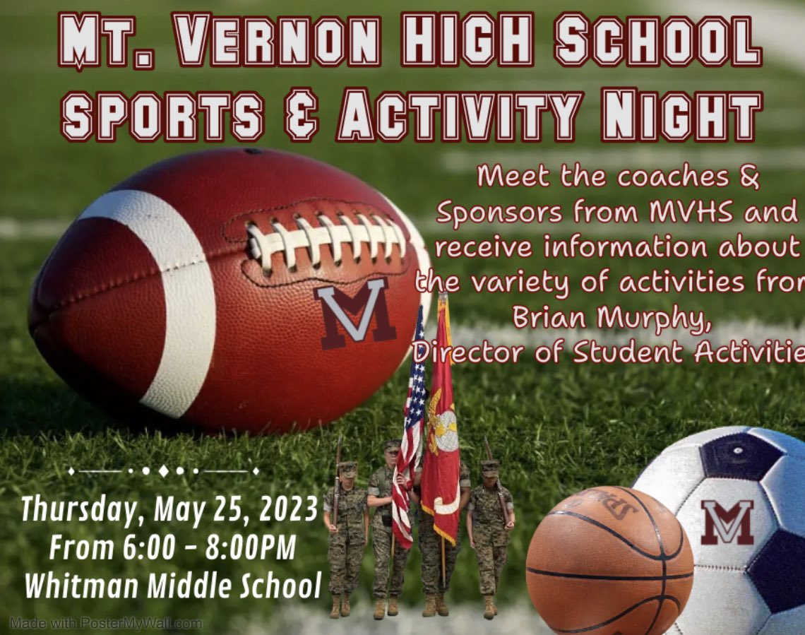 Whitman Middle After-School Program (@wwms_wildcatasp) on Twitter photo On Thursday May 25 <a href="/W_WhitmanMS/">Walt Whitman MS</a> , will host <a href="/MVHSMajors/">MVHS Activities</a> Sports & Activity Night. This is an opportunity for rising 9th grade students & parents to meet and hear from the Director of Student Activities, Brian Murphy, Coaches and other activities from <a href="/MVMAJORS/">MVHS/FCPS</a> #gomajors On Thursday May 25 <a href="/W_WhitmanMS/">Walt Whitman MS</a> , will host <a href="/MVHSMajors/">MVHS Activities</a> Sports & Activity Night. This is an opportunity for rising 9th grade students & parents to meet and hear from the Director of Student Activities, Brian Murphy, Coaches and other activities from <a href="/MVMAJORS/">MVHS/FCPS</a> #gomajors