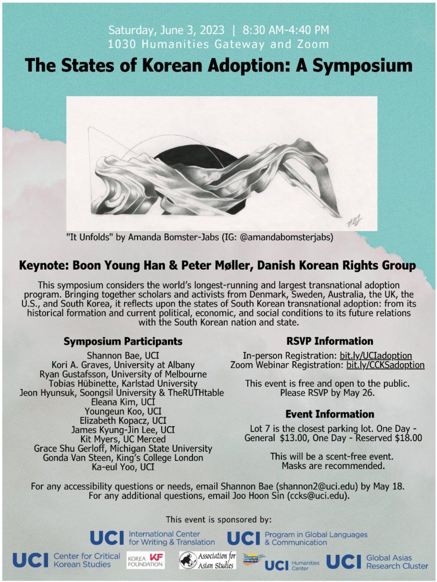 Worth joining in given what's happening in Korea's Truth and Reconciliation Commission: Looking forward to hearing Tobias Hubinette, Ryan Gus, Boonyoung Han, Peter Regel Møller, Eleana Kim, Kit Myers, Maja Lee Langvad, Mette A. E. Kim-Larsen mailchi.mp/8a9b3172ad26/u…
