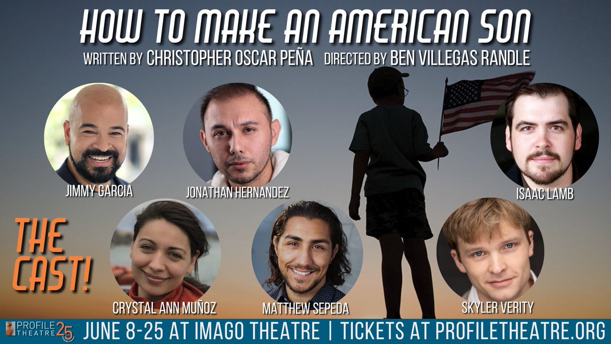 ProfileTheatre's tweet photo. The cast of "How to Make An American Son" by christopher oscar peña is absolutely incredible! Read about these talented folks, learn more about rhe show,  and get your tickets to the show How at https://t.co/ikAUkTY6sJ https://t.co/M4myVRS5Qy