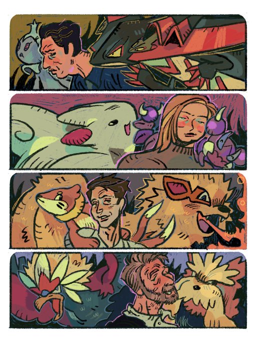 my fav soul crushing drama show's characters' pokemon teams
