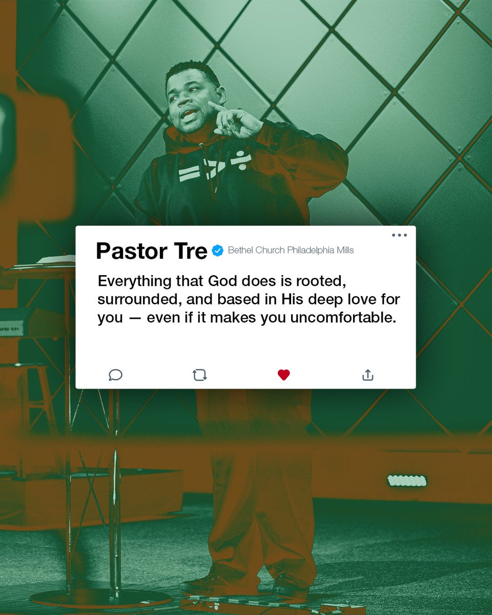 bChurchTV's tweet image. God's love surrounds you. It comforts you in times of need and challenges you to grow. Even if you don't understand His plans, you can be sure that His love will guide you through it all. 💯

#BetterTogether #bChurchtv #MessageHighlight  #SermonQuote #Encouragement