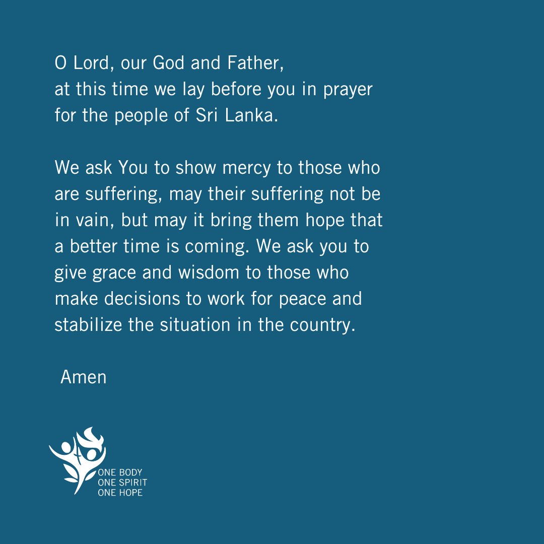 Thank you for joining us in prayer this week with <a href="/luteranie/">Luteranie</a>  (ECACP) for Sri Lanka. ECACP is hosting the 2023 LWF General Assembly in Kraków, Poland and prays for a LWF member churches each week. #LWFAssembly #SriLanka #prayingtogether