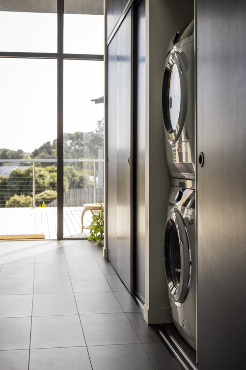 BespokeHQ's tweet photo. The euro laundry of Stage 1 (Bespoke House 6) - a simple pallet of form ply and tiles. A low maintenance and striking combination.  Perfect for a holiday house.
Builder: DLR Projects
Photo: @dean_walters
Styling: @ameldawilde
Supplier: @allan.cabinetry https://t.co/3wMq3ZCOvn