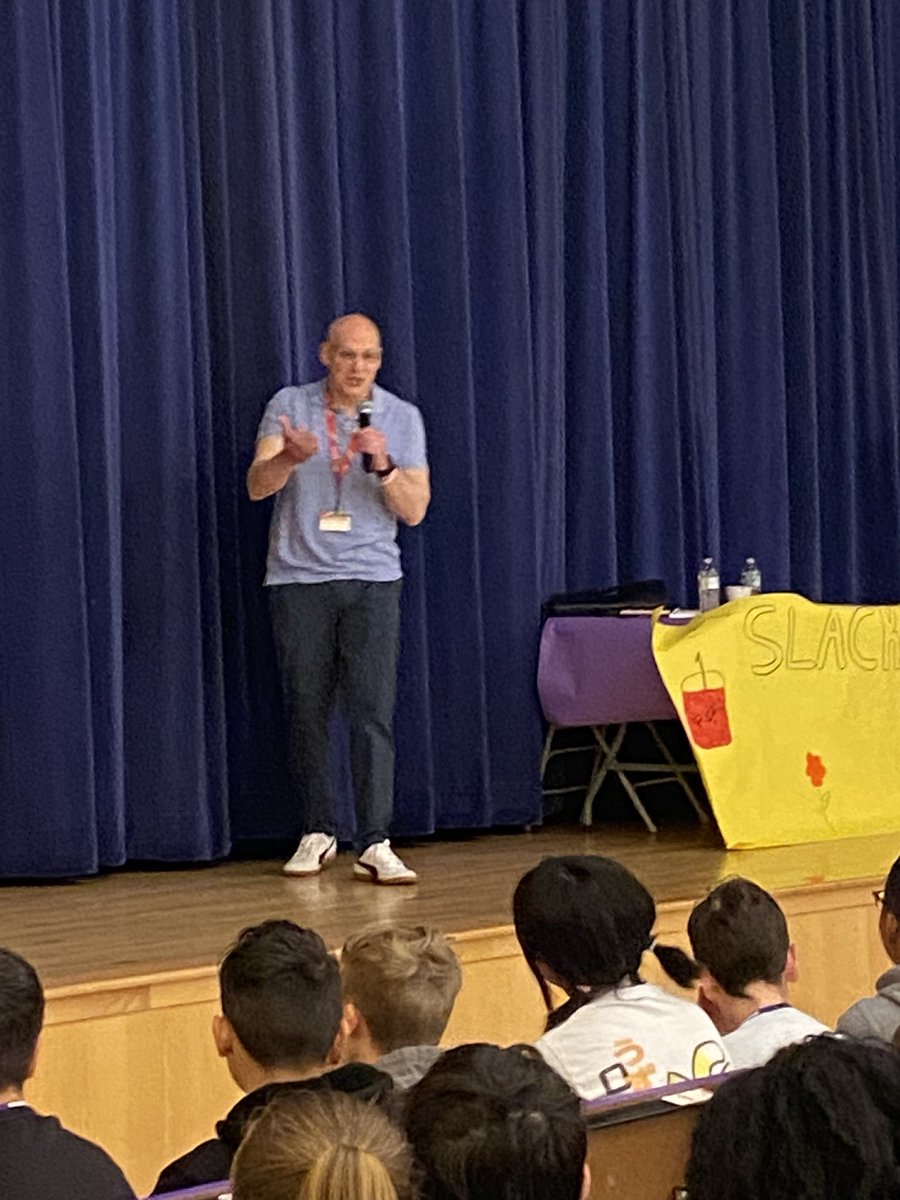 mrs_morrill's tweet photo. It was a wonderful visit with children’s author @gordonkorman today! The kids are so excited to read more of his books! https://t.co/84HX4ulWLR