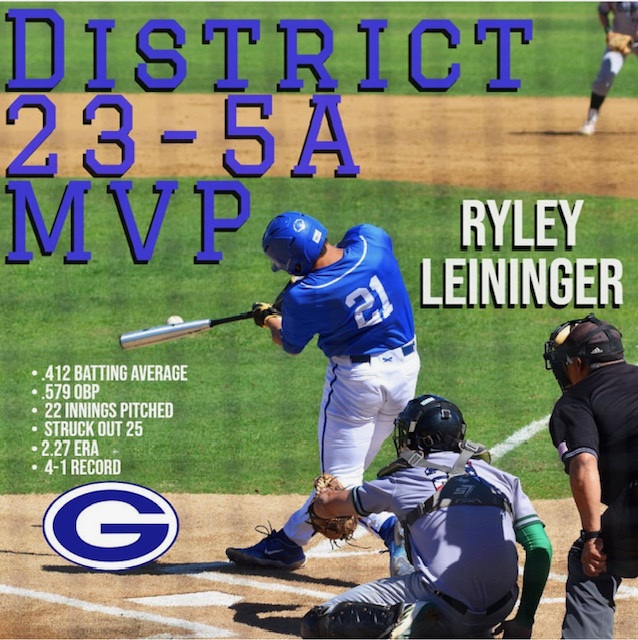 Want to thank the coaches in District 23-5A for voting me MVP this year.  A big 'thank you' to my coaches and teammates as well.  
@_stayfocused @ryanlangerhans @GPSTEXASBASEBA1 @EFND_Baseball @PerfectGameUSA @ftrstarsseries @_JeremyBooth @chriscapozzi5 @DustinLMcComas