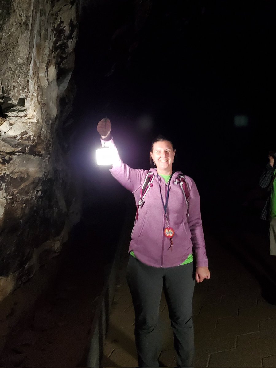 My first ever cave experience today in @MammothCaveNP! There is so much history along with the science of this park. Thanks @dacia92 with #STEAMinthePark for this experience today!