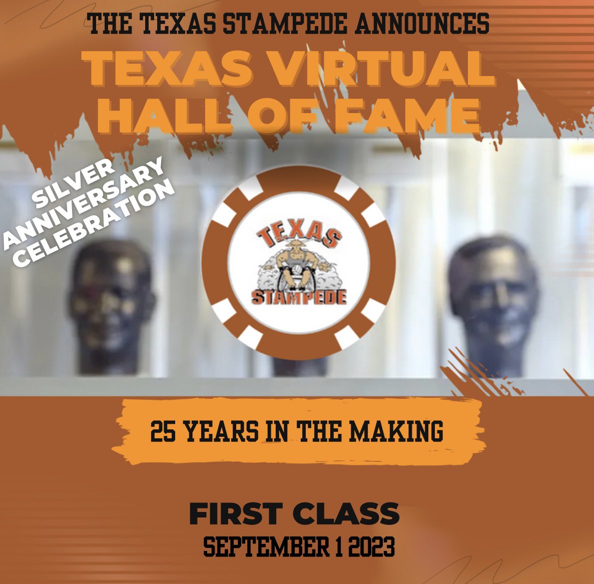 TexasStampede's tweet photo. 25 years in the making! The Texas Stampede is proud to announce the Texas Stampede virtual Hall of Fame, sponsored by C and R Medical and the Texas Stampede foundation! https://t.co/doRgh1ghkV