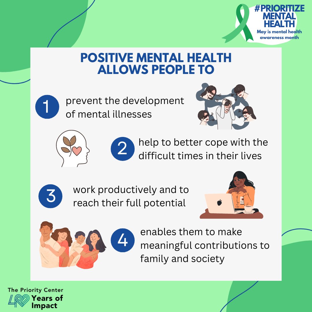prioritycenter's tweet image. As #MentalHealthAwareness Month 2023 comes to a close, we want to thank you for your incredible support and active participation in our mission to educate and reduce the stigma surrounding mental illness. Learn more or donate today, click the link in our bio. @theprioritycenter