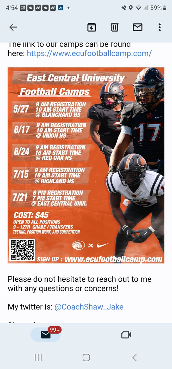 Thank you so much for the invite!  <a href="/CoachShaw_Jake/">Jake Shaw</a>