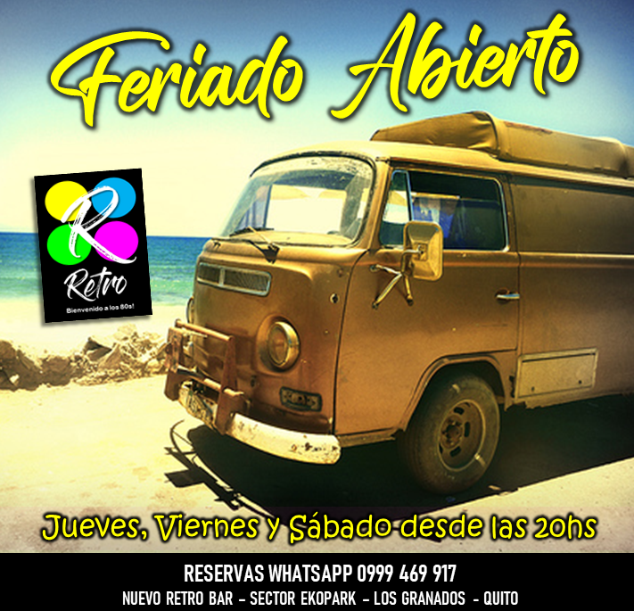 RetroBar80s's tweet photo. RETRO BAR ABIERTO el feriado.
Jueves, viernes y sábado desde las 20hs.
Reservas WhatsApp 0999 469 917
Nuevo Retro Bar - Parqueo propio - Seguridad privada
Sector Ekopark Los Granados https://t.co/TmDjokd6Z9