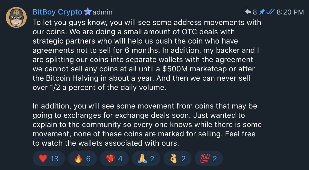 Dear $BEN Coin Holders, 

Here is an announcement from our telegram group. Join our group here: t.me/bencoineth