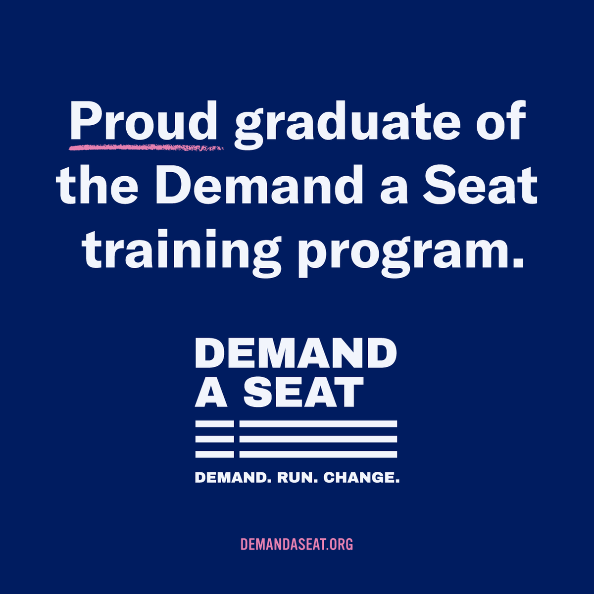 15 min in & already in tears - proud to graduate from #DemandASeat! Learning alongside this group of committed @momsdemand & @studentsdemand volunteers has been such a motivating experience. Now it's time to put it all into practice! Demand. Run. Change. @Everytown