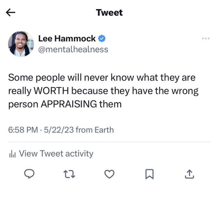 ELSomner1's tweet image. Don’t let it be you…
The appraiser or the appraised 
#knowself