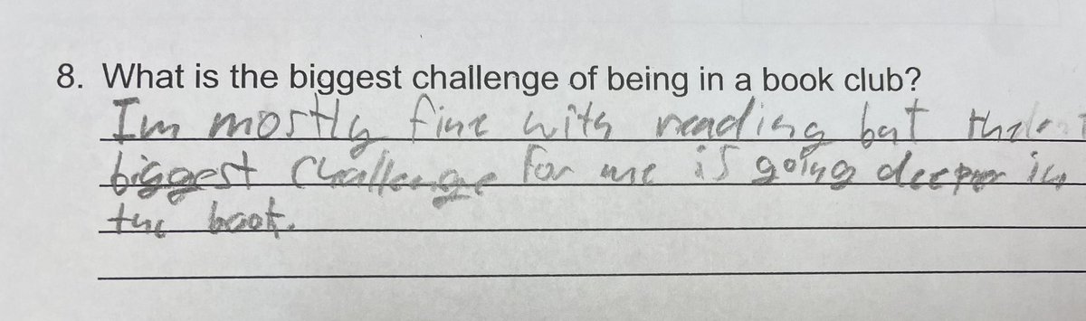 Sara Kugler (@sarakugler) on Twitter photo Here’s what <a href="/DibenedittoMrs/">Mrs. DiBeneditto</a>’s class had to say about book clubs. She used this survey to help them form their own clubs and select texts. #betterbookclubs Here’s what <a href="/DibenedittoMrs/">Mrs. DiBeneditto</a>’s class had to say about book clubs. She used this survey to help them form their own clubs and select texts. #betterbookclubs