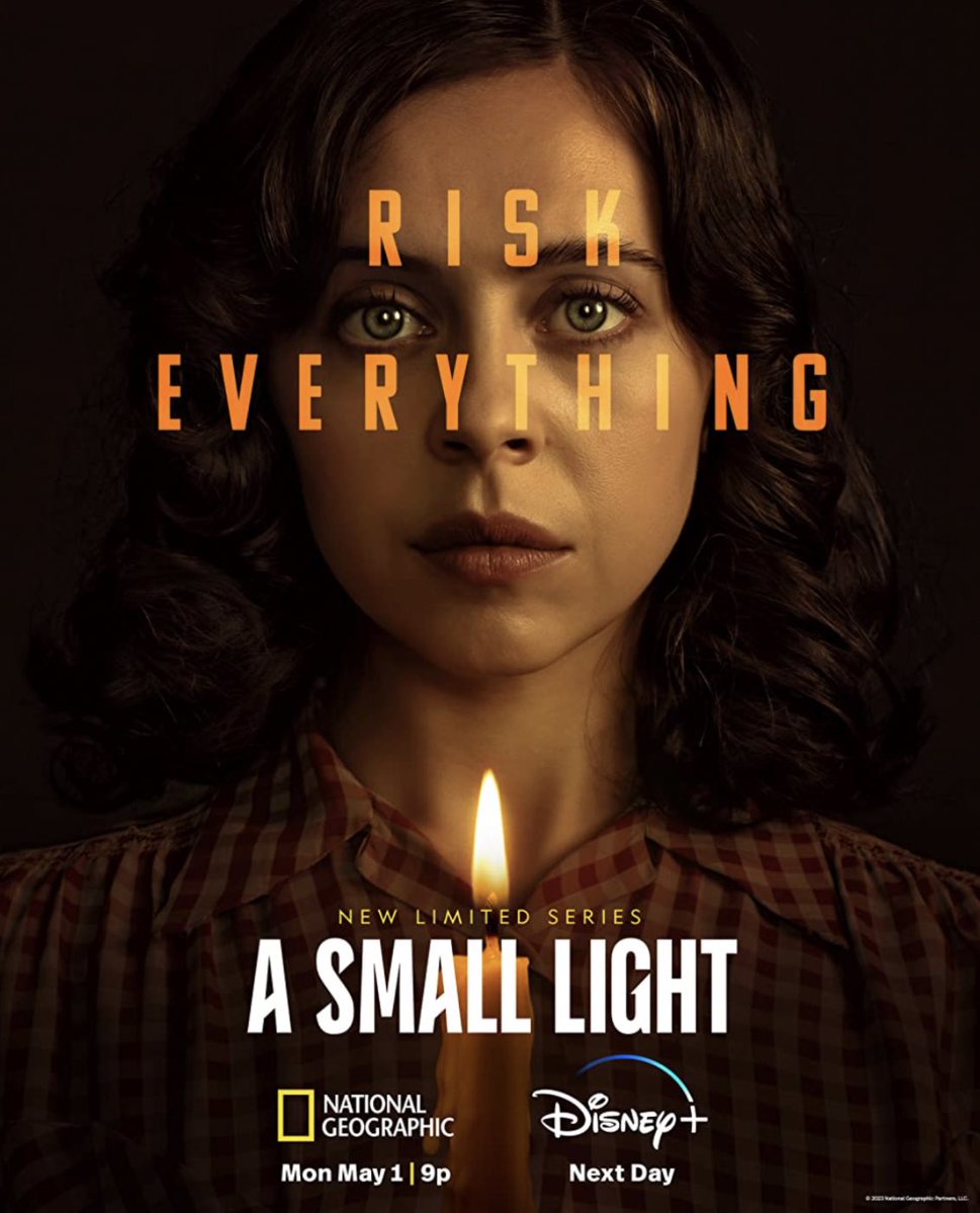 Haven’t heard much talk about A Small Light (Hulu/Disney+) — the story of Miep Gies, who helped hide Anne Frank’s family during the war. It’s really good and the subject is beautifully handled from a fascinating / new point of view.  And Liev Schreiber is wonderful as Otto Frank.