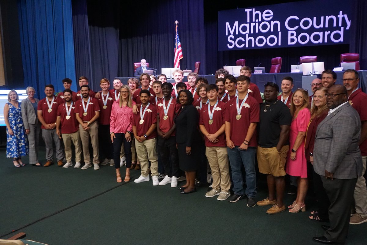 Celebrating our State Champions tonight at the school board meeting! Antwan Hampton State Champion Weight Lifter! Boys Baseball team are the Class. 4A State Champs!