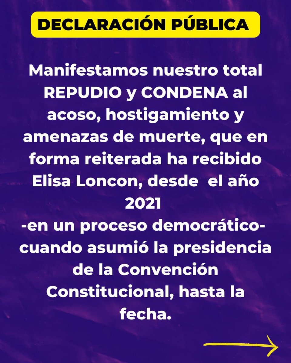 MapucheRed's tweet photo. Las Trabajadoras, Estudiantes y Profesionales agrupadas en esta Red, declaramos lo siguiente: https://t.co/TgCqpJftgG