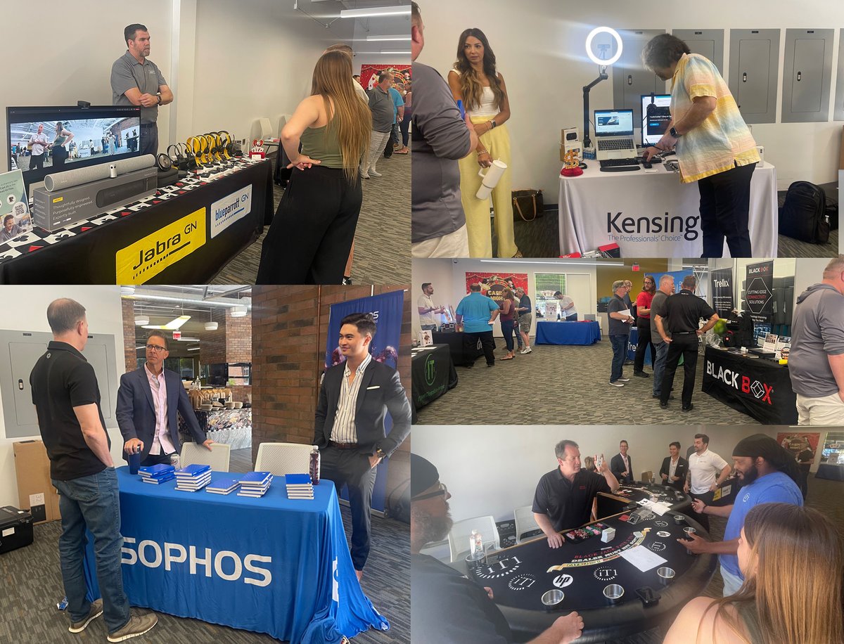 iT1Solutions's tweet photo. Thanks to our partners - ELO Touch, Trellix, Black Box, Jabra, Authentic IT, Bio-Key, Sophos, and Kensington - who participated in our Casino Partner Day at the iT1 Tempe HQ today.
@elotouch @Trellix @Jabra_US #authenticit @BIOkeyIntl @Sophos #kensington https://t.co/C8kL1ExcHF