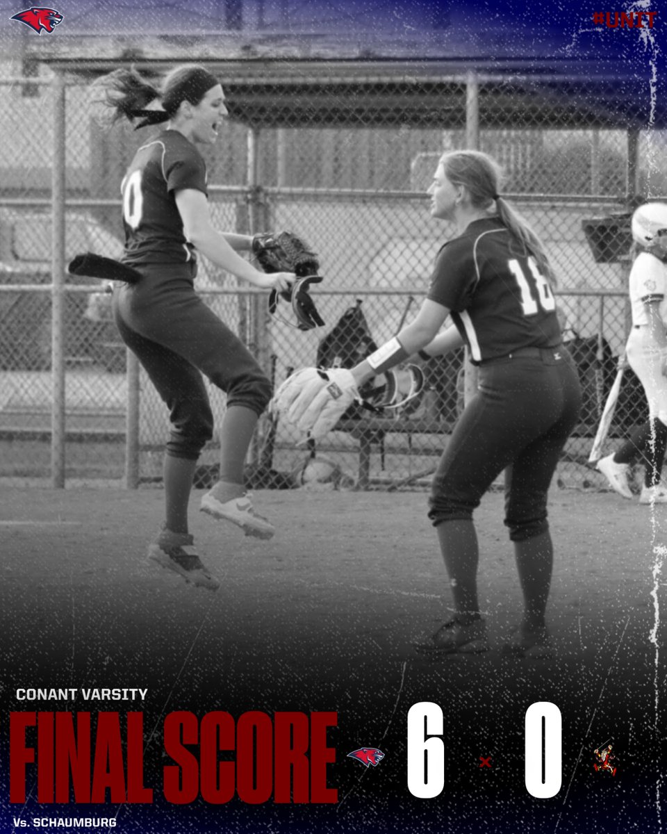 Cougars get the win behind Spaitis's NO HITTER! An incredible performance by Natalie on the mound with 19 K's backed up by Nowicki who was 2-3 💣 4 RBI and Splitgerber 1-3 💣 2 RBI. Cougars back in action Friday against Fremd for the Regional Championship! #UNIT