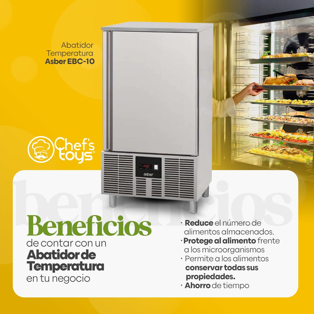 Chefstoysmx's tweet photo. Un abatidor de temperatura es un equipo revolucionario que enfría rápidamente tus alimentos, permitiéndote conservar su frescura, textura y sabor originales: 🛒⁣https://t.co/6dxCIkeOed

⁣Escríbenos al Whatsapp: 📲https://t.co/Gxg9XJUkzj 

#ChefsToys #TodoParaTuCocina https://t.co/kDBsn0zinh