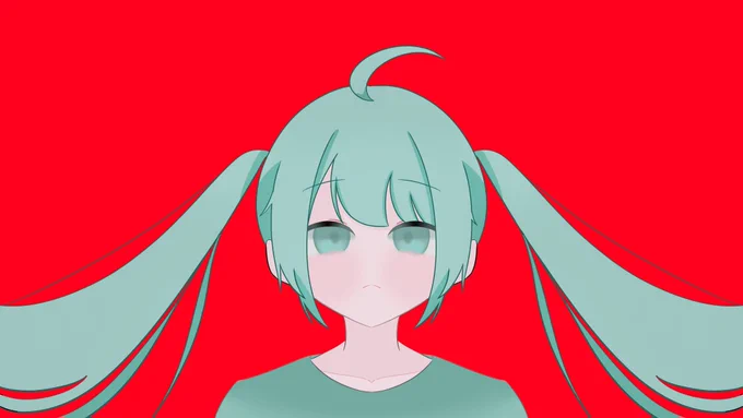 ピアプクロウですホー!今日もピアプロに投稿された作品を紹介していくホー☆赤平 芽茶さんの、こちらをじっ…と見つめるミクさん!シンプルかつパキッとしたタッチと色味が(・∀・)イイ!!ホー【】 #piapro #初音ミク