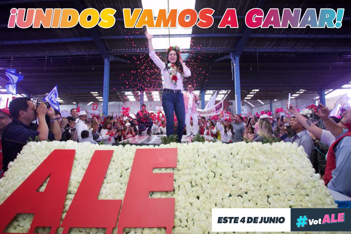 AlejandraDMV's tweet photo. Vamos a unir las propuestas con las soluciones, el gobierno con el pueblo; unidos y con su voto #VamosAGanar porque estamos convencidos de que #UnirEsResolver. #AleGobernadora #VotALE https://t.co/PY3eLuRuqO
